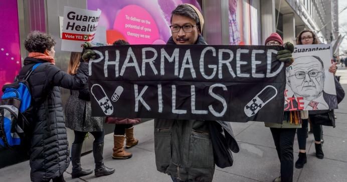 Medical professionals, medical students, ACTUP New York, and their supporters held a rousing protest rally outside Pfizer World Headquarters in New York. At the beginning of this year, the corporate giant announced price increases for 40 of its drugs. 