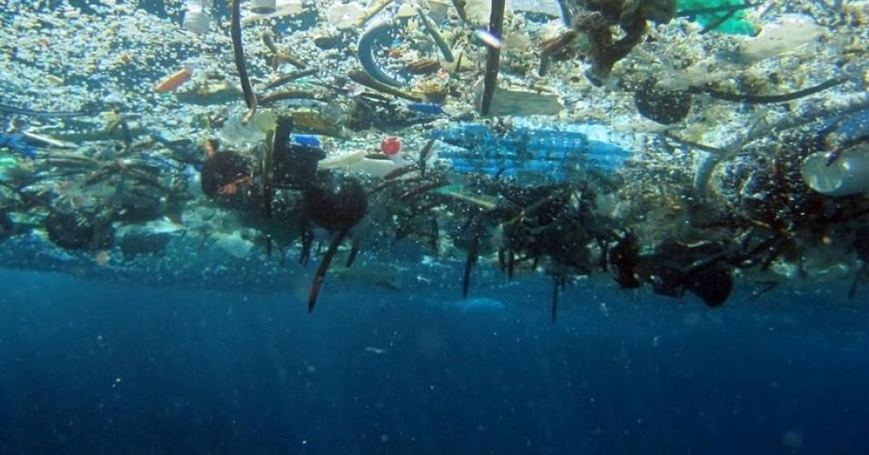 Underneath the floating debris in the Pacific Ocean. (Photo: NOAA – Marine Debris Program)