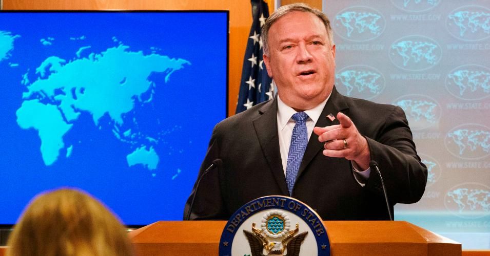 Secretary of State Mike Pompeo during a briefing on November 10, 2020 at the State Department in Washington, D.C.