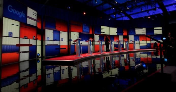 The Republican Party debate stage at the Iowa Events Center in Des Moines, Iowa. (Photo: Gage Skidmore/flickr/cc)