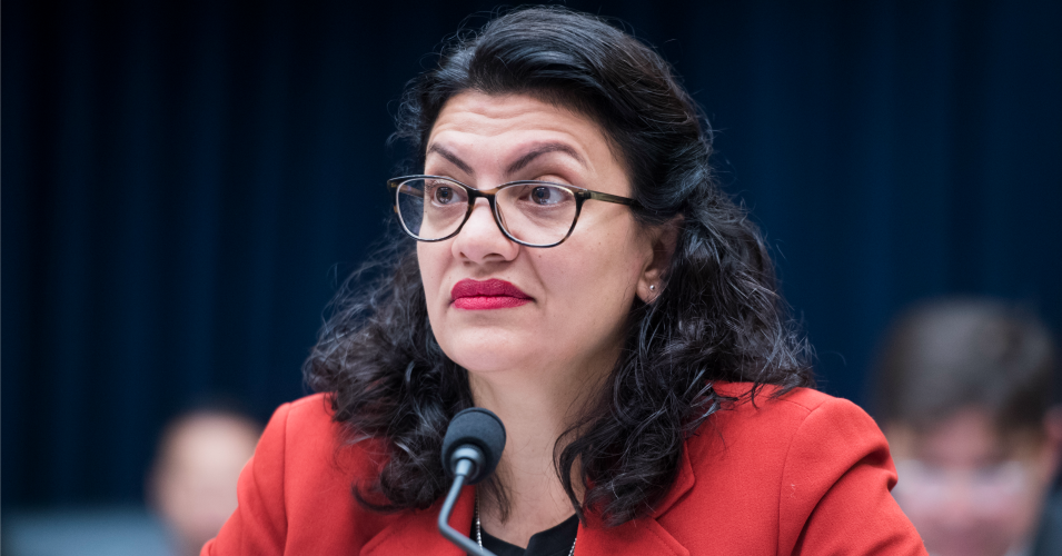 Rep. Rashida Tlaib (D-Mich.) speaks during a House Financial Services Committee hearing on Wednesday, May 22, 2019.