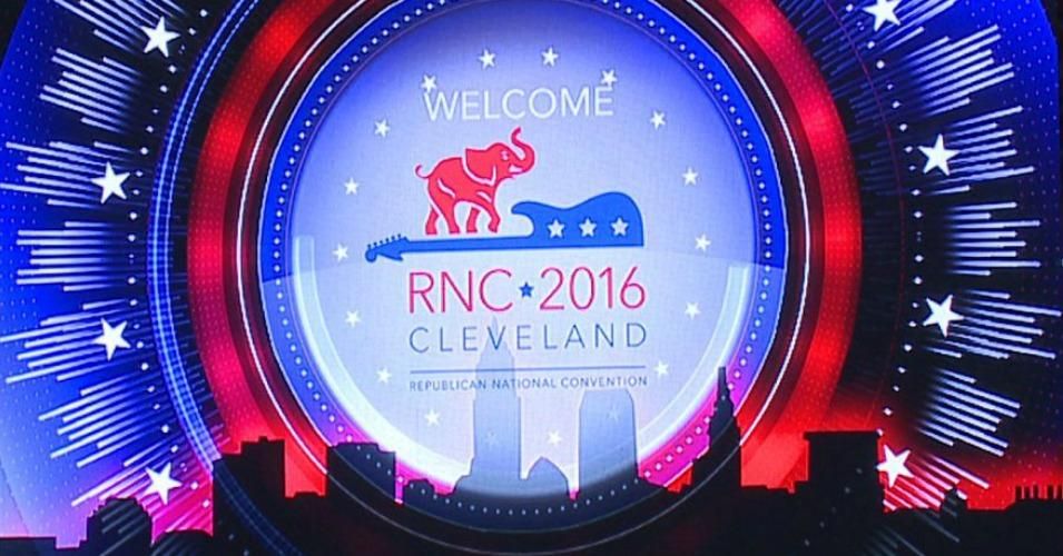 Set up has begun for the 2016 Republican National Convention which will be held in Cleveland, Ohio on July 18-21. (Screenshot: Fox News)