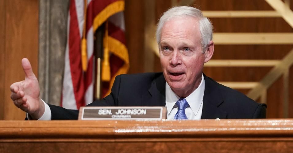 Sen. Ron Johnson (R-Wis.) speaks during a Senate Homeland Security and Governmental Affairs Committee hearing on December 16, 2020 in Washington, D.C.