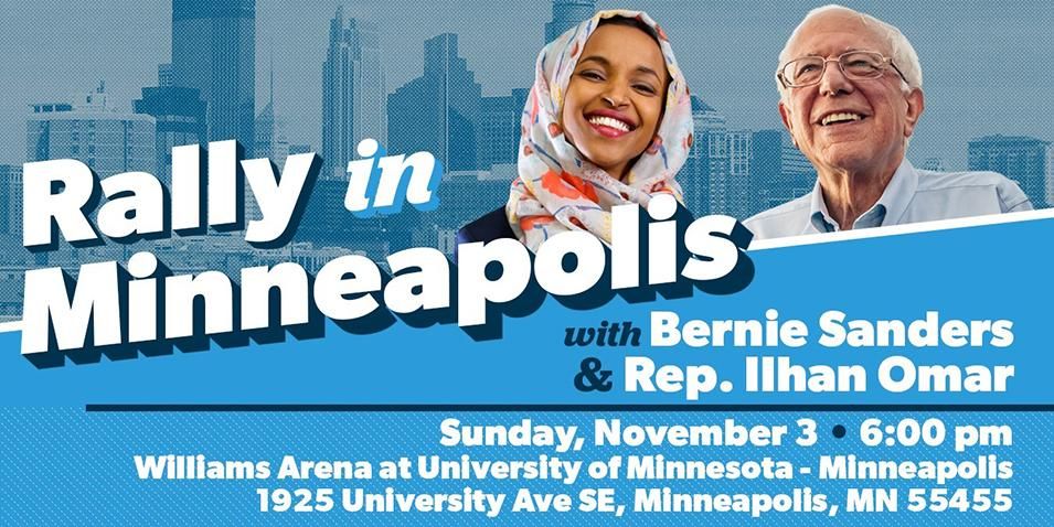 Bernie Sanders and Ilhan Omar Rally in Minneapolis