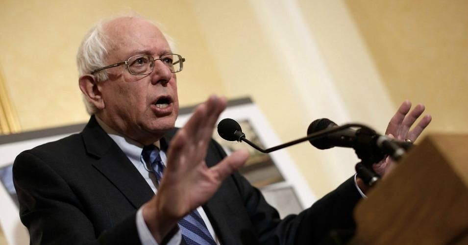 Senator Bernie Sanders spoke at the Brookings Institution on Monday, February 9. (Photo: AP)