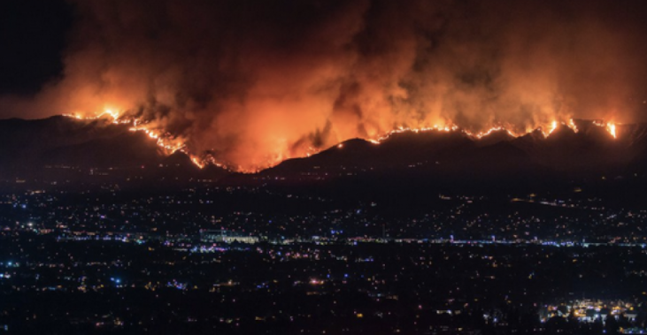 The La Tuna fire that raged in Los Angeles over the weekend was the largest ever seen in the city. Wildfires in California have been tied to the effects of climate change.