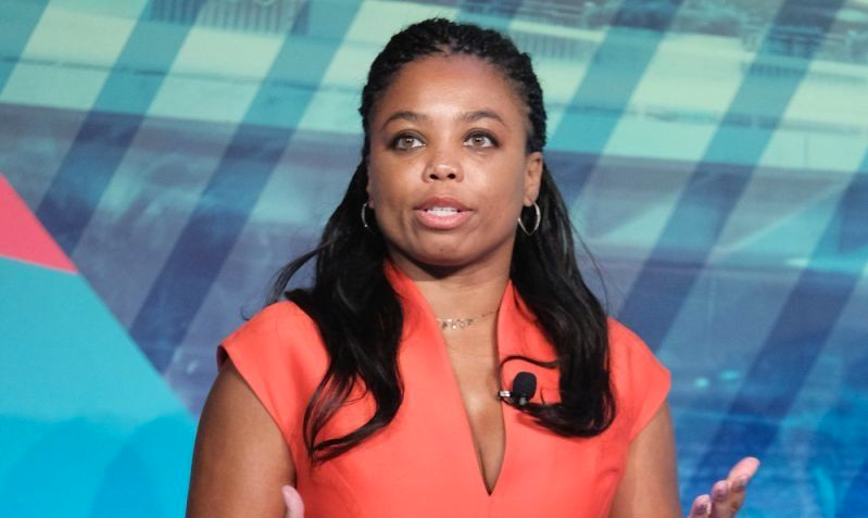 Jemele Hill has spoken out in support of black NFL players who have chosen to kneel during the national anthem, while President Trump has urged team owners to punish them.