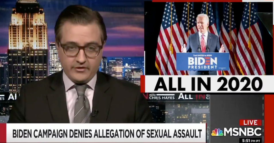MSNBC﻿ host Chris Hayes is being attacked for reporting on a news story about Joe Biden.