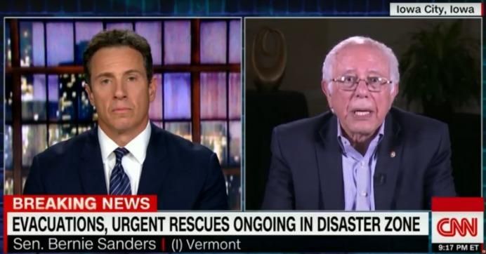 Sen. Bernie Sanders (I-Vt.) appeared on CNN 