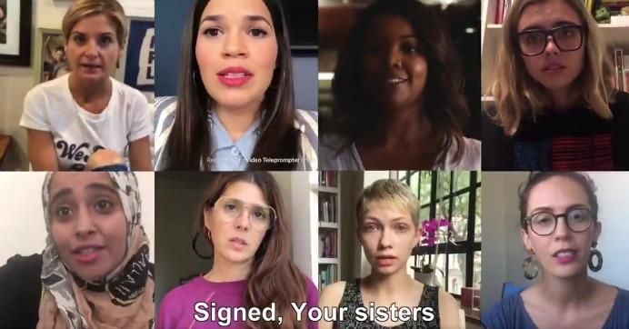 "We applaud your courage in coming forward for the public good, and we will be with you as you face the inevitable backlash," women's rights activists and celebrities declared in a viral video accompanied by the hashtag #DearProfessorFord. 