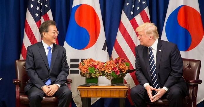 South Korean President Moon Jae-in and U.S. President Donald Trump