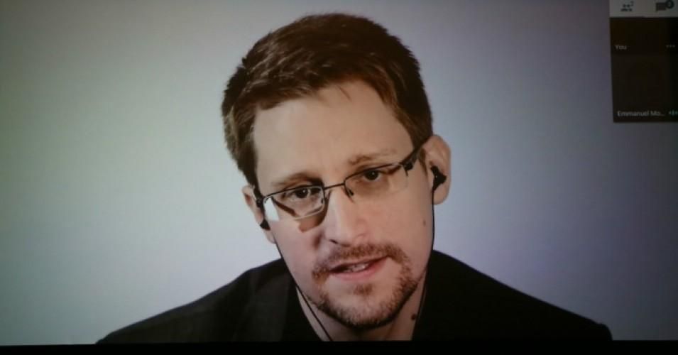 Edward Snowden speaks remotely at WIRED25 Festival: WIRED Celebrates 25th Anniversary Day 2 on October 14, 2018 in San Francisco. 