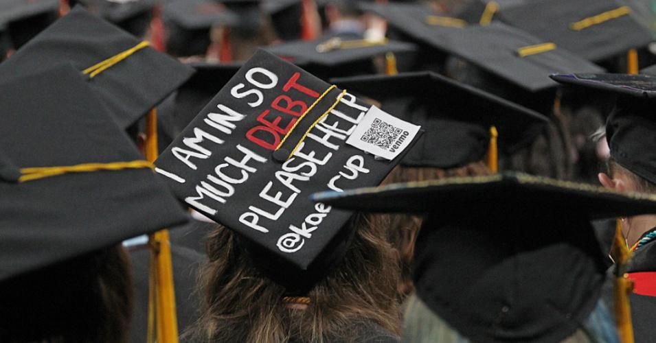 The reality of college tuition debt was on display at the Northeastern University graduation at the TD Garden in Boston on May 3, 2019. (Photo: Suzanne Kreiter/The Boston Globe via Getty Images)