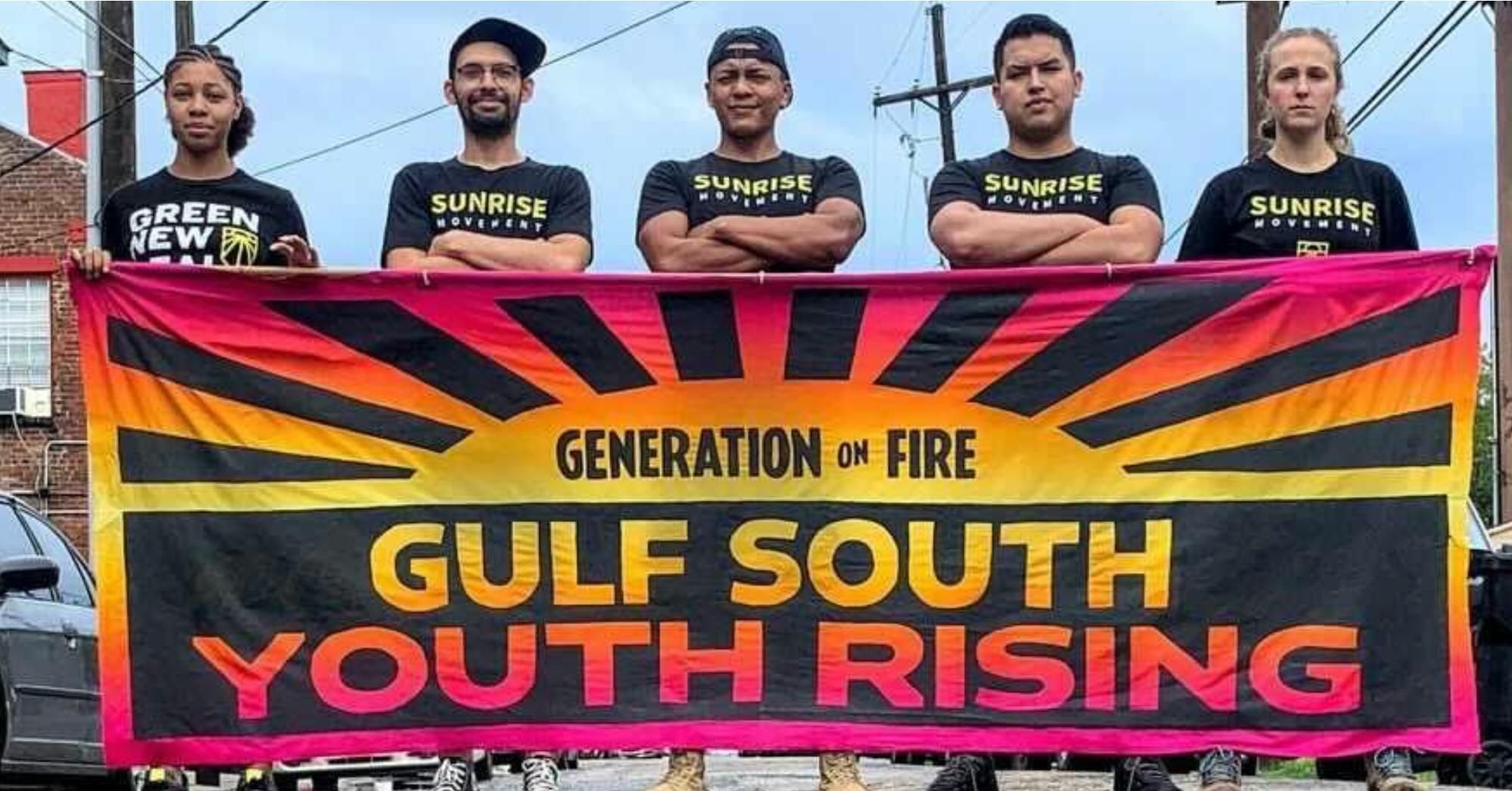 Members of the youth-led Sunrise Movement began a 400-mile march from New Orleans to Houston on May 10, 2021. (Photo: Sunrise Movement) 