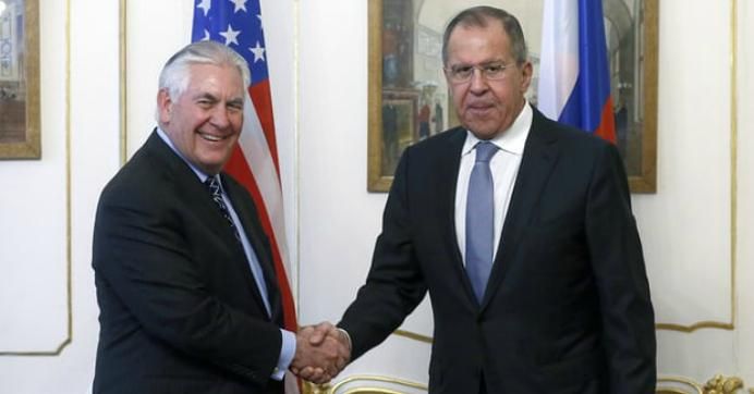 Russian Foreign Minister Sergey Lavrov and U.S. Secretary of State Rex Tillerson