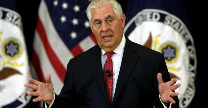 U.S. Secretary of State Rex Tillerson addressed State Department employees in Washington, D.C. on Wednesday. (Photo: Yuri Gripas / Reuters)
