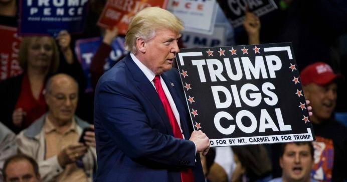 A Donald Trump rally in coal country
