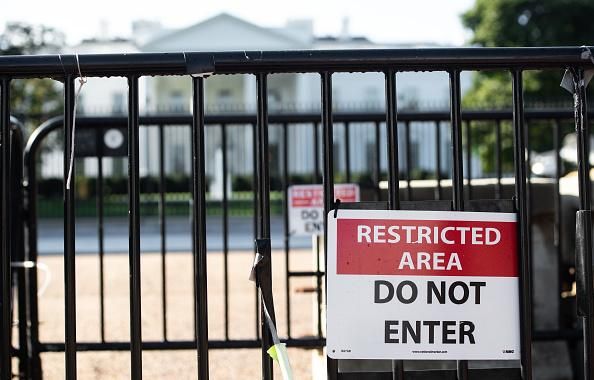 A view of the White House in Washington, D.C. on October 2, 2020 after President Donald Trump and First Lady Melania Trump tested positive for Covid-19. (Photo: Saul Loeb/AFP via Getty Images)