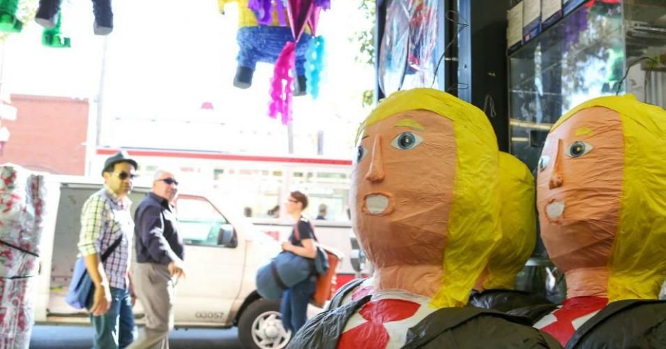 The popularity of Donald Trump piñatas has grown along with his anti-immigrant rhetoric. (Photo: Amy Osborne/SF Chronicle)