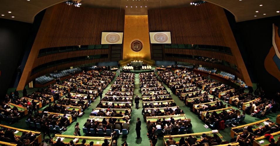 United Nations General Assembly Hall in the UN Headquarters, New York, NY. (Photo: Basil D Soufi/cc)
