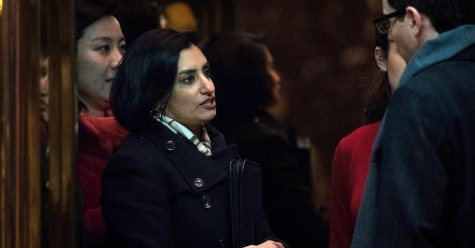 Seema Verma, Trump's pick to head the Centers for Medicare and Medicaid Services.