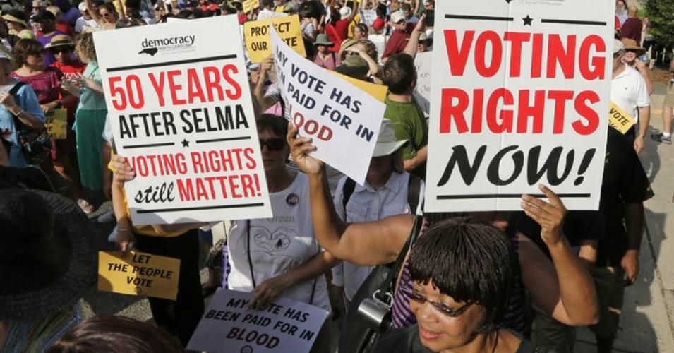 "This kind of voter suppression is not partisan gamesmanship, but rather the corruption of our democracy," said Cornell William Brooks, president and CEO of the NAACP. (Photo: Chuck Burton/Associated Press).