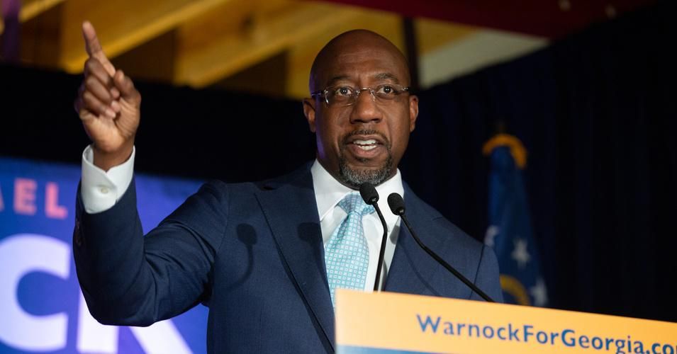 CodePink has joined many Georgia Jews in defending Rev. Raphael Warnock from allegations of anti-Semitism leveled by his Georgia Republican runoff opponent, Sen. Kelly Loeffler. (Photo: Jessica McGowan/Getty Images) 