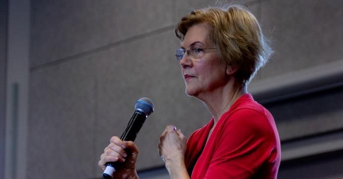 Sen. Elizabeth Warren speaking at an even in Manchester, New Hampshire on Jan. 12, 2019.