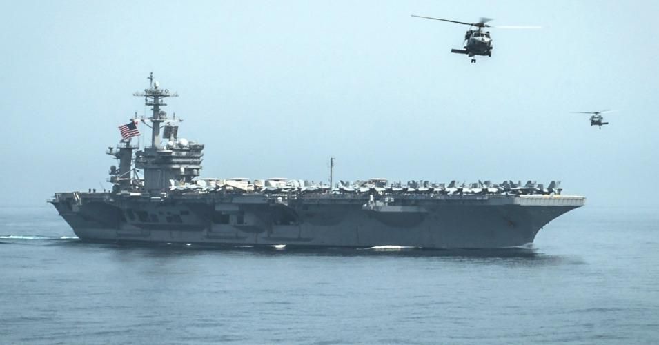 The aircraft carrier USS Theodore Roosevelt was sent to Monday to join other U.S. warships off the coast of Yemen. (Photo: U.S. Navy/Scott Fenaroli)