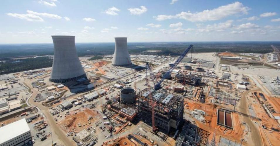 A Westinghouse nuclear plant under construction near Waynesboro, Georgia.