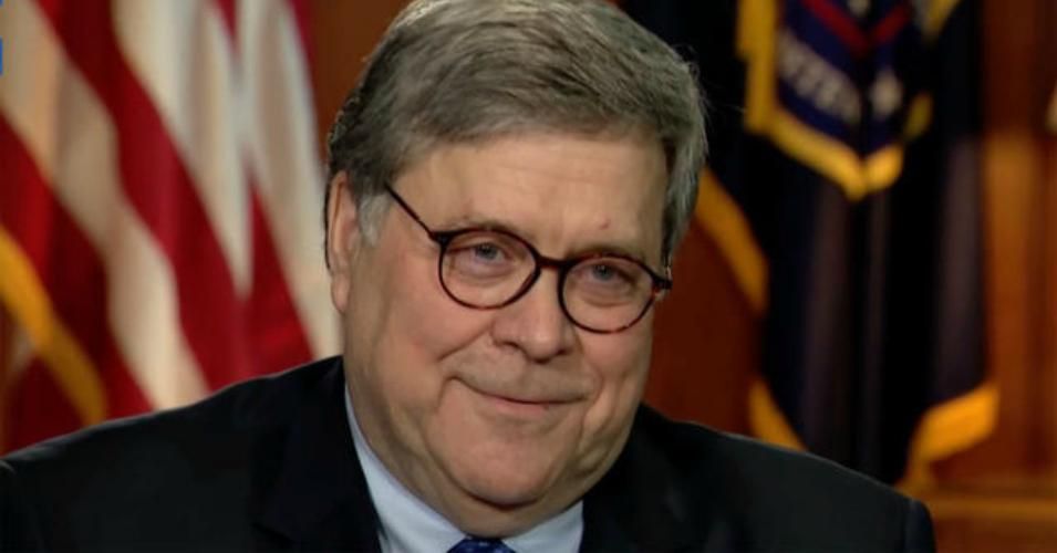 U.S. Attorney General William Barr on Thursday night said that "history is written by the winners" during an interview with CBS News. (Photo: Screenshot/CBS News)