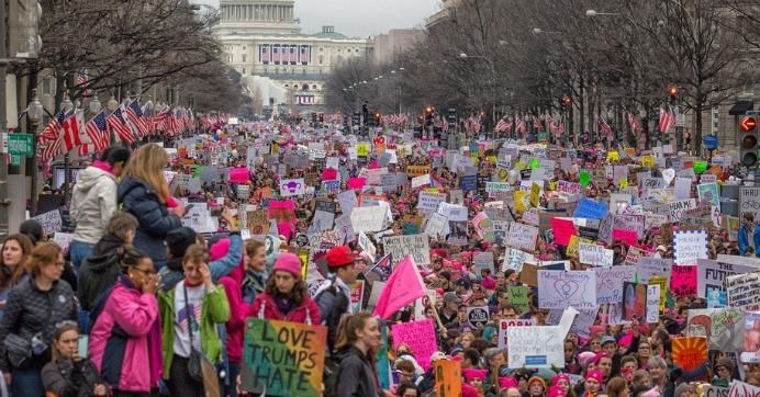 The Women's March on Washington in January 2017