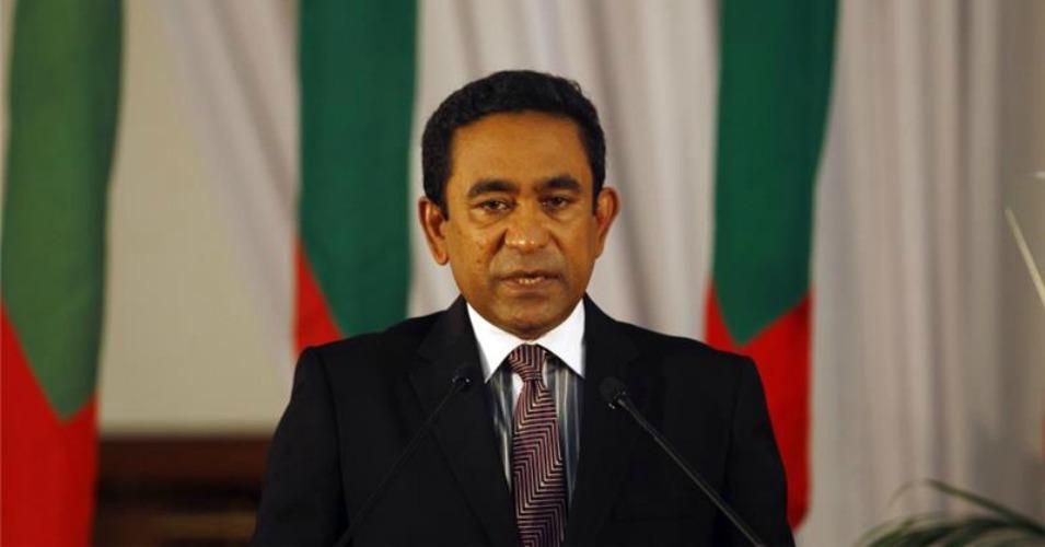 "As president, Yameen (pictured here) is once again in control of what remains a fully nationalized oil industry, and stands to gain huge amounts if oil drilling goes ahead." (Photo: AP)
