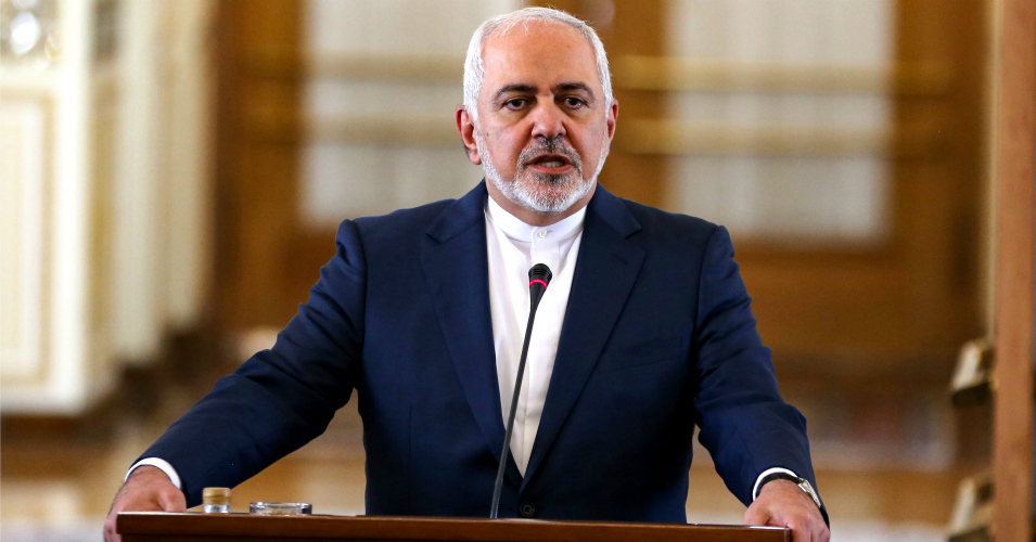 Iran's Foreign Minister Mohammad Javad Zarif speaks during a press conference in Tehran on June 10, 2019.
