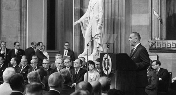 The author says the outlook for income equality was brighter under President Johnson. (Photo: AP)