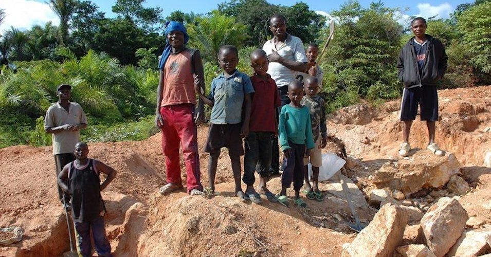 Child labor is involved in mining for rare earths and minerals in Congo.