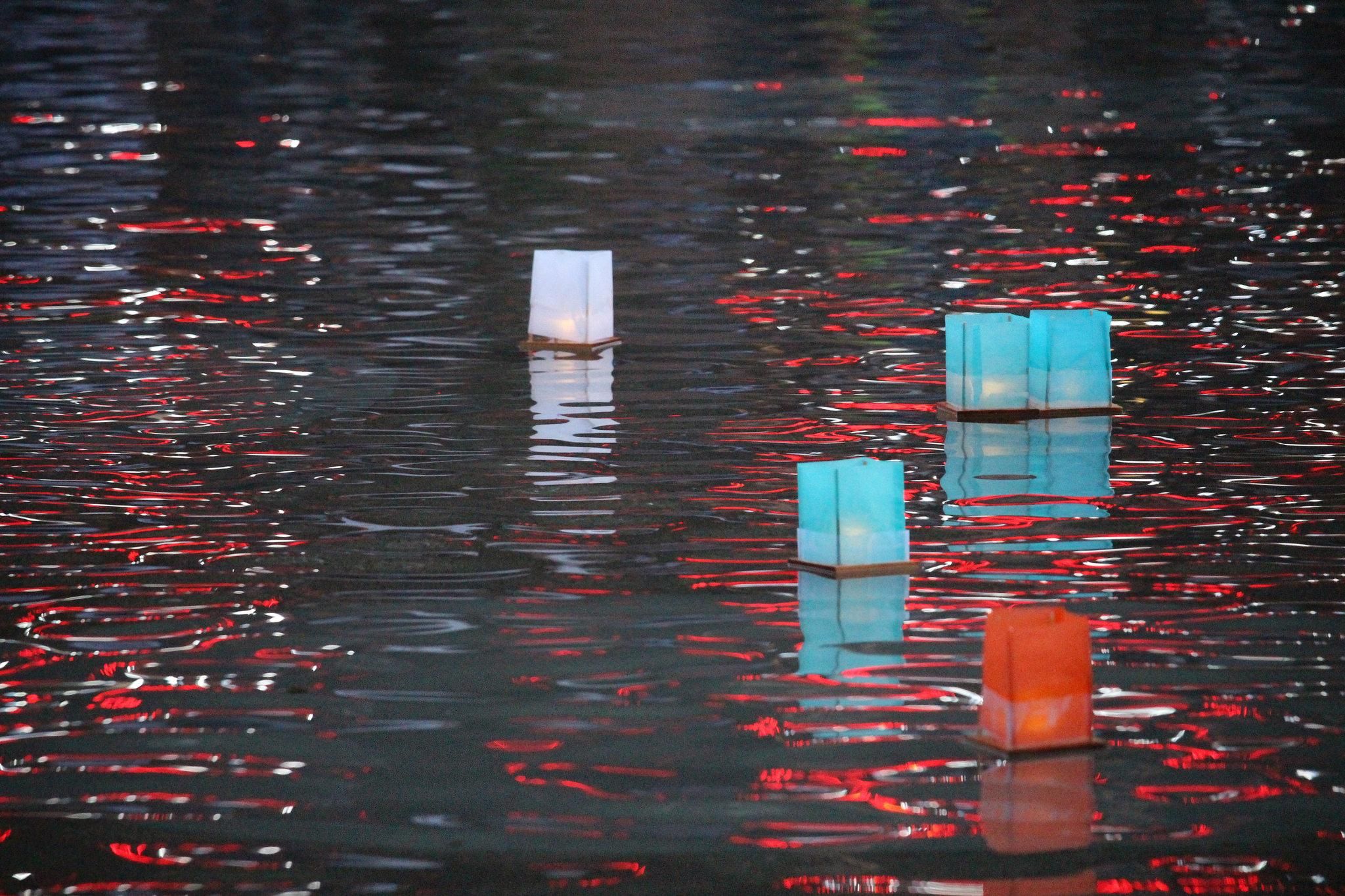 Peace Lantern Ceremony on the Motoyasu River. 