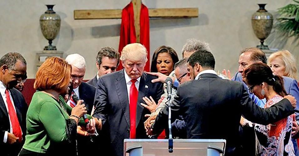 Public opinion polls have consistently shown that white Christians comprise the core of Trump’s base, although there are recent signs of a dip even among this key group. (Photo: CC)