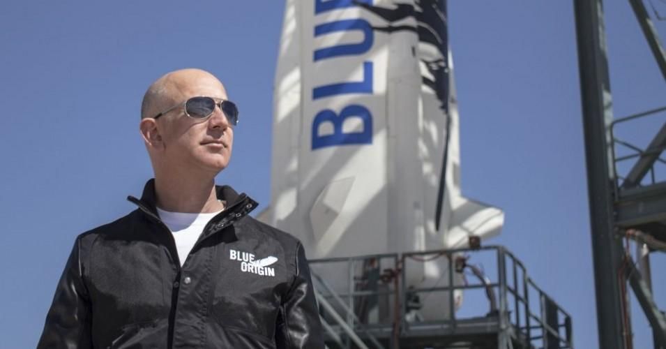 Jeff Bezos, the founder of Amazon, is the wealthiest person on Earth, according to the Bloomberg Billionaires Index. (Photo: Blue Origin)