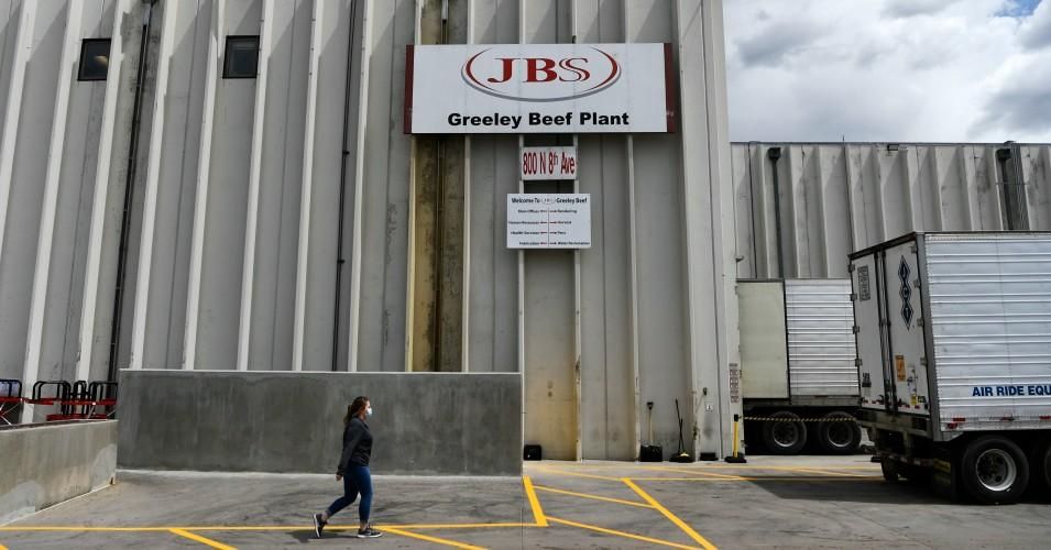 Exterior of the JBS Greeley Beef Plant on April 23, 2020. 