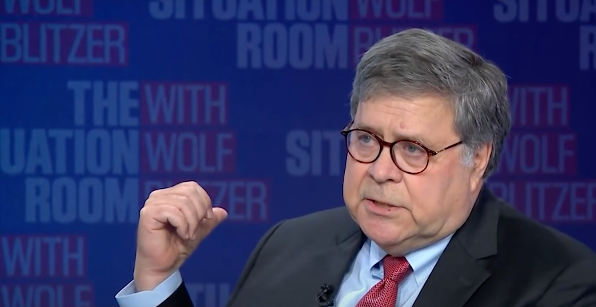 In an interview with CNN's Wolf Blitzer, Attorney General Bill Barr discusses systemic racism. (Photo: YouTube Screengrab/CNN)