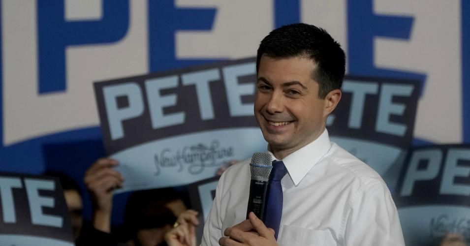 US Presidential Candidate and former South Bend, Indiana mayor Pete Buttigieg speaks at a Town Hall event in Keene, New Hampshire. - US Presidential Candidates are in the state for the upcoming 2020 New Hampshire Democratic primary who will take place on February 11, 2020. (Photo: Timothy A. Clary/AFP via Getty Images)