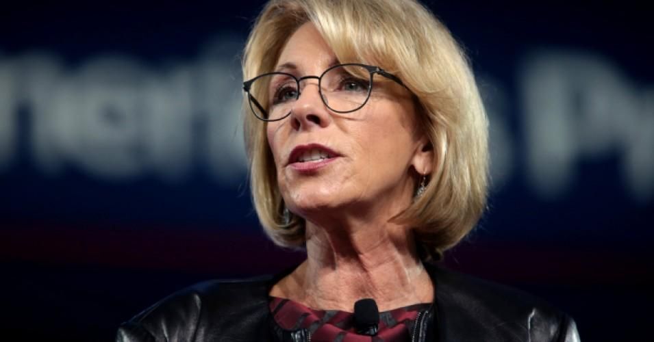 Betsy DeVos at CPAC in 2017