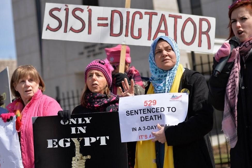 Biden Should Stop Payment on U.S. Funds To Sisi's Egypt. (Photo: CODEPINK)
