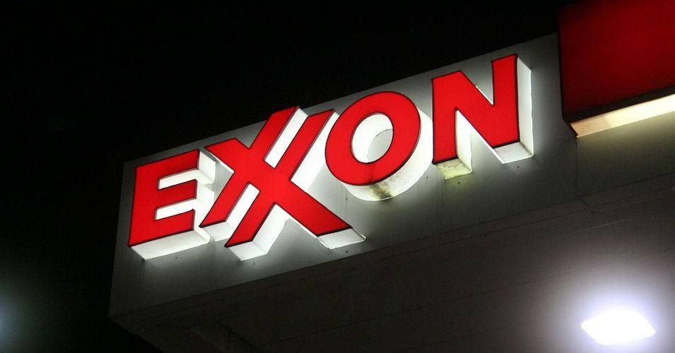 An Exxon sign in Framingham, MA.