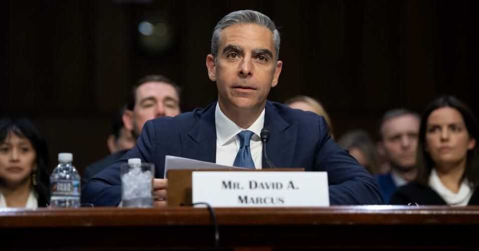 David Marcus, Head of Calibra at Facebook, testifies about Facebook's proposed digital currency called Libra, during a Senate Banking, House and Urban Affairs Committee hearing on Capitol Hill in Washington, DC, July 16, 2019. (Photo: Saul Loeb/AFP/Getty Images)