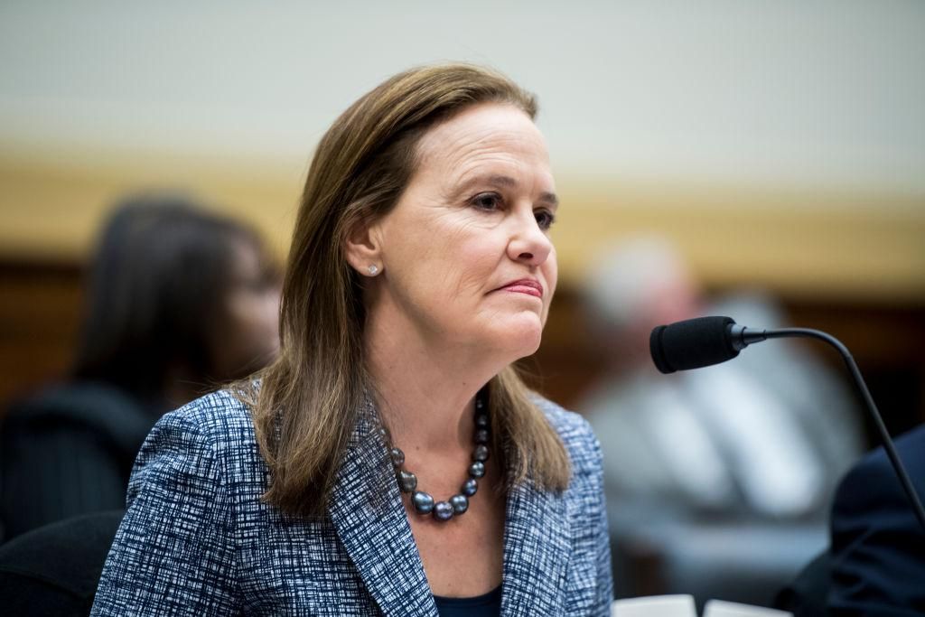 Former Defense Undersecretary for Policy Michele Flournoy prepares to testify during the House Foreign Affairs Committee hearing on "NATO at 70: An Indispensable Alliance" on Wednesday, March 13, 2019. (Photo By Bill Clark/CQ Roll Call)