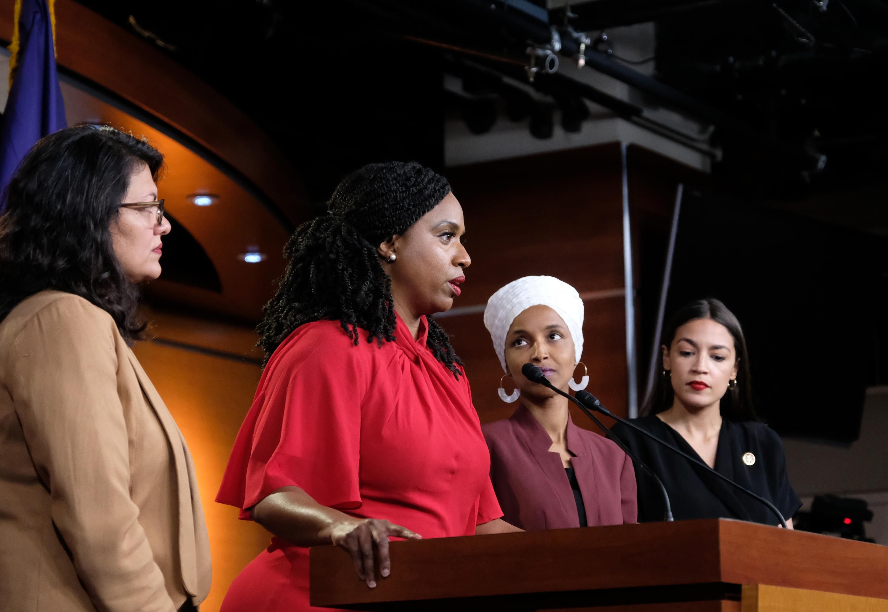 The parents of these women were blue collar or service workers, and that is the real point. That’s 85% of the country. (Photo by Alex Wroblewski/Getty Images)