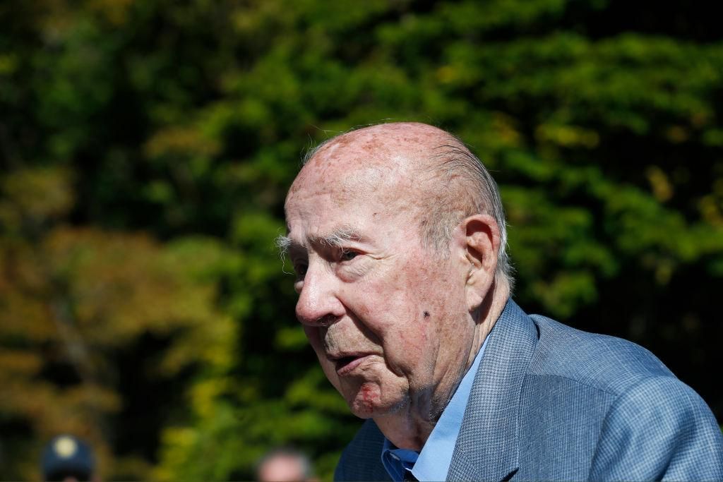Former Secretary of State, George Shultz died Saturday, Feb. 6, 2021 at the age of 100. (Paul Chinn/The San Francisco Chronicle via Getty Images)