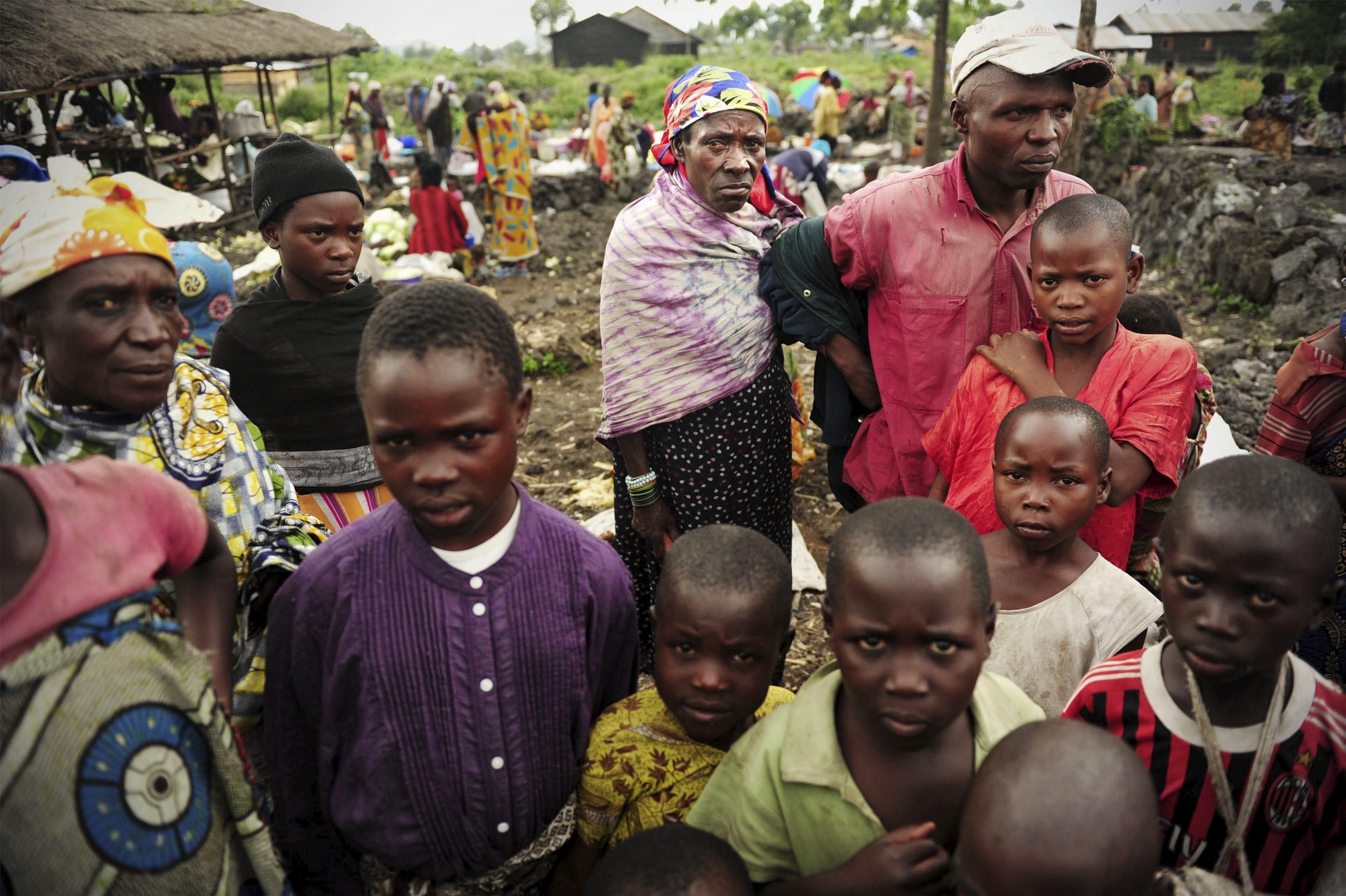 There are currently 5.6 million displaced Congolese and it's estimated that 99% were made homeless due to violence. (Photo by Leon Sadiki/City Press/Gallo Images/Getty Images)